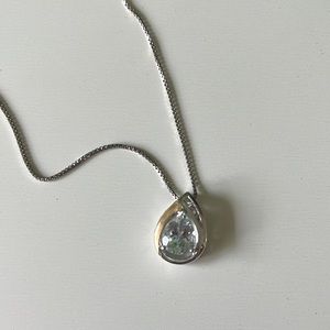 Diamond White Gold 14 Karat Pendant Necklace